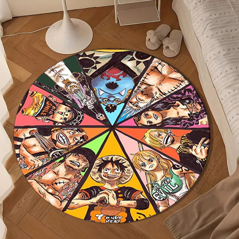 pirate Adventurous Journey Round Rug for Livingroom,Bedroom, Palyroom, Chair Rug, Area rug, Circle Carpet, Large Size Fan Christmas gift