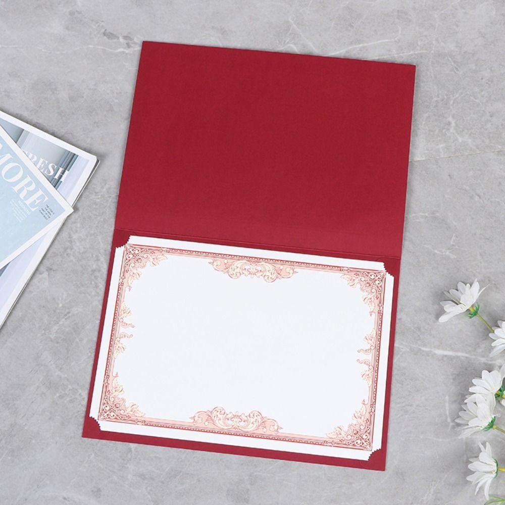 10 Sheets Plain Inner Page A4 Certificate Inner Page Diploma Cardstock Paper  Award Certificate