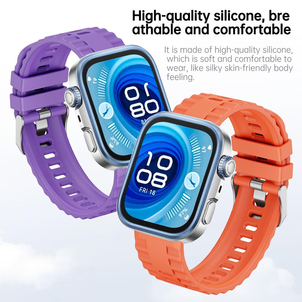Silikonarmband för Huawei Fit4 Pro Klockarmband Correa Ersättning Sportklockarmband för Huawei Watch Fit3 Armband
