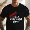 Men's Black Chronic Pain Awareness Sorry High Pain Day Graphic Moto Men's Casual O-neck Short