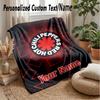 Red Hot Chili Peppers Custom Flannel Throw Blanket Print Your Name Text Soft Warm Blanket Holiday Present