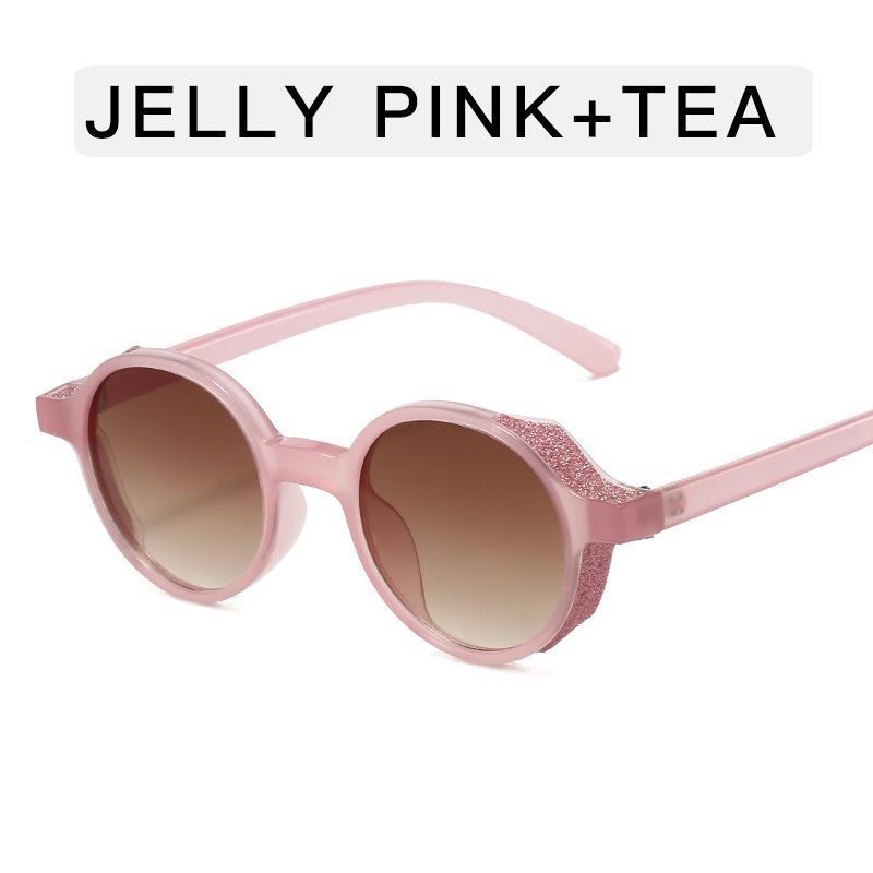 Fashion Trendy Women Sunglasses Round Shape Anti-reflective Sun Glasses Female Vintage Style Party Club Woman Sun Glass