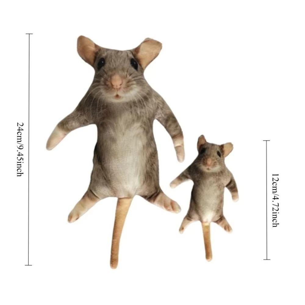 Built in Skeleton Mouse Doll Animal Figure Funny Mouse Toy Creative Plush Rat Children