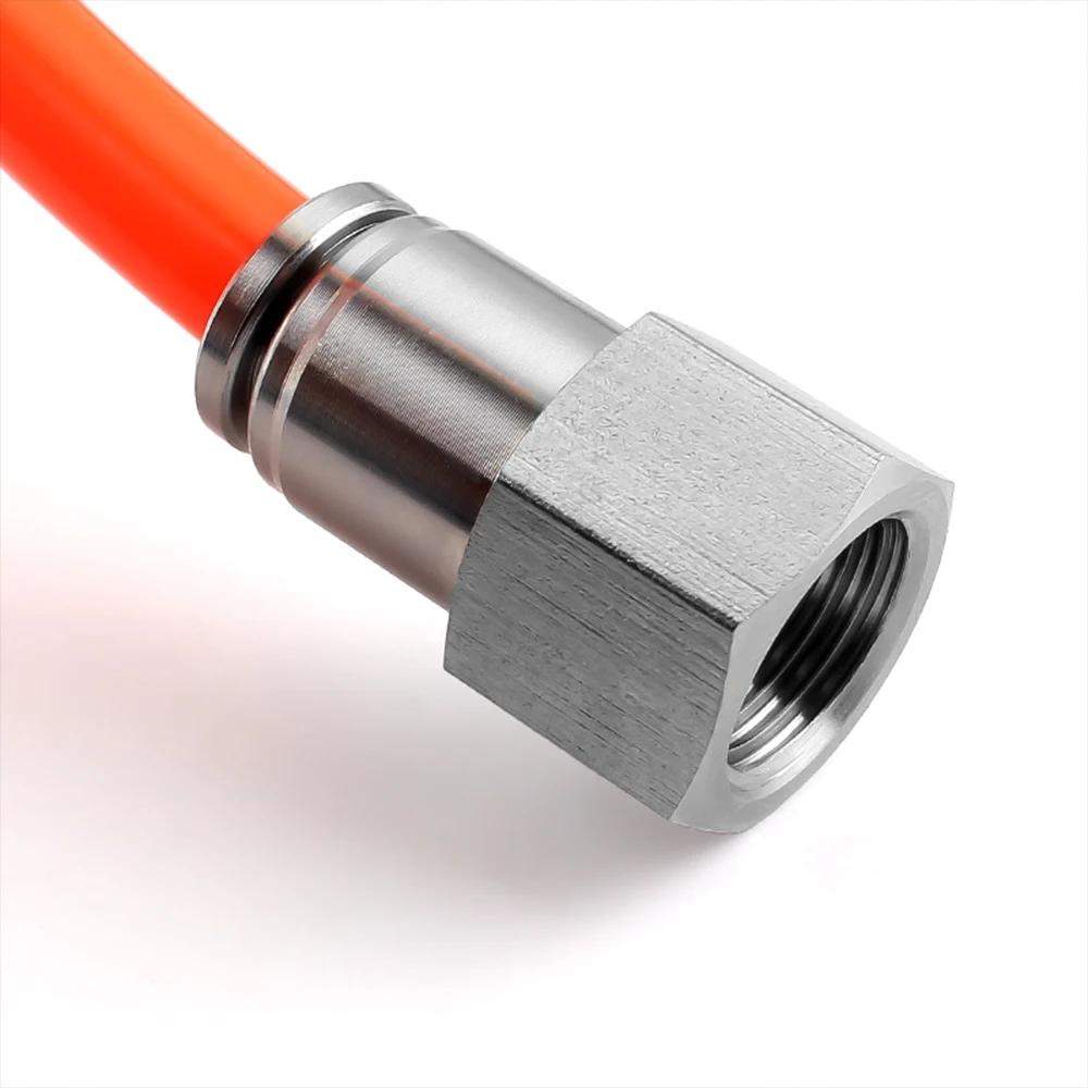 PCF Pneumatic Connector 304 Stainless Steel 1/8” 1/4” 3/8” 1/2” BSP Internal Thread Pneumatic Quick Connector Hose Air Tube