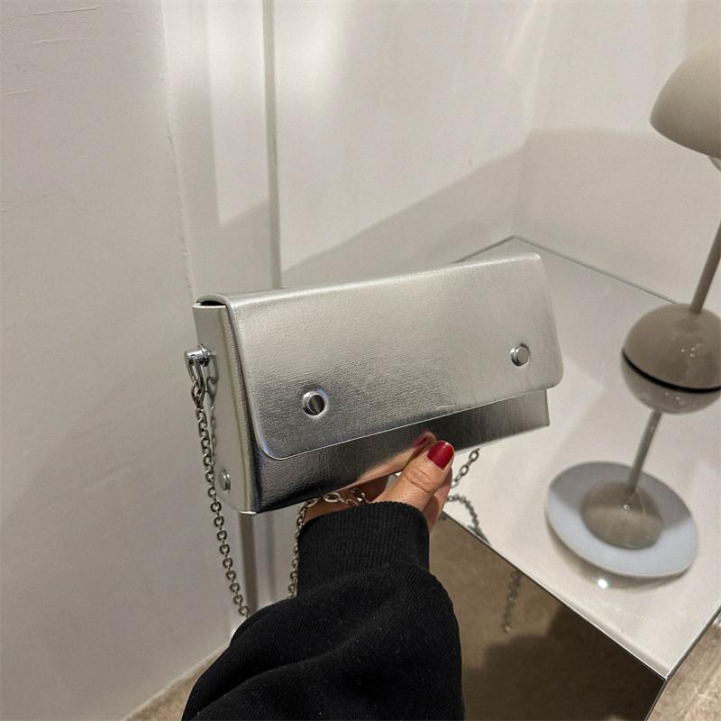 Trendy Chic Small Square Shoulder Bag For Women Stylish Pu Material Fall Fashion