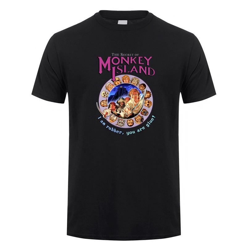 Secret of Monkey Island T Shirt Summer Unisex Cotton Short Sleeve Tshirts Funny Tshirt Unisex Tops Tee DZ