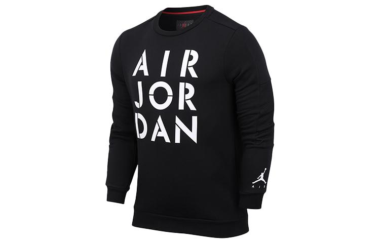 Jordan Air Jordan Jumpman Толстовки Мужские Черные С Круглым Вырезом Умеренная Обычная CK1355-010 XS