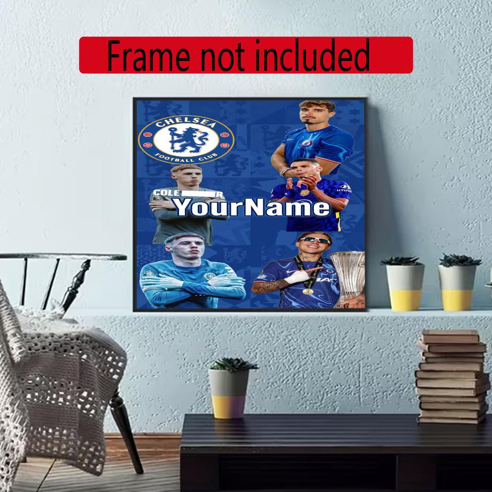 Chelsea Fc Personalized Name Diamond Paintings Mosaic Wall Round Diamond Art Painting Kits Embroidery Crystal Accessories Frameless