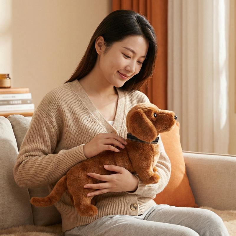 Dachshund Soft Plush Toys Plushies Animal Doll Cute Simulated Dog Throw Pillow Sofa Bed Lumbar Cushion Suitable For Home Decor