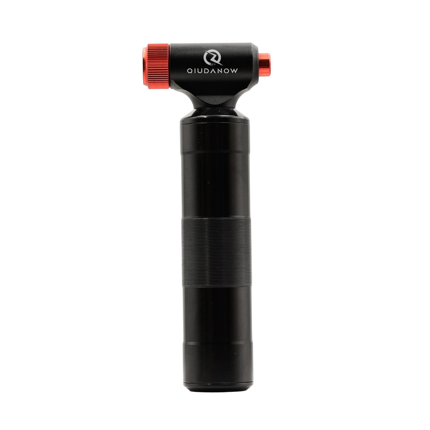 Professional CO2 Bike pump with storage canister fast inflation Controllable Gas Output fis Presta& Schrader valve CNC Aluminum CO2A8-CFC-01