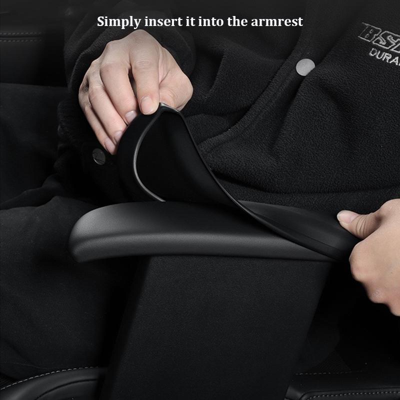 Car Handrail Protection Gloves For Tesla Model YL 6-Seater Silicone Second Row Armrest Protective Cover Car Interior Accessories