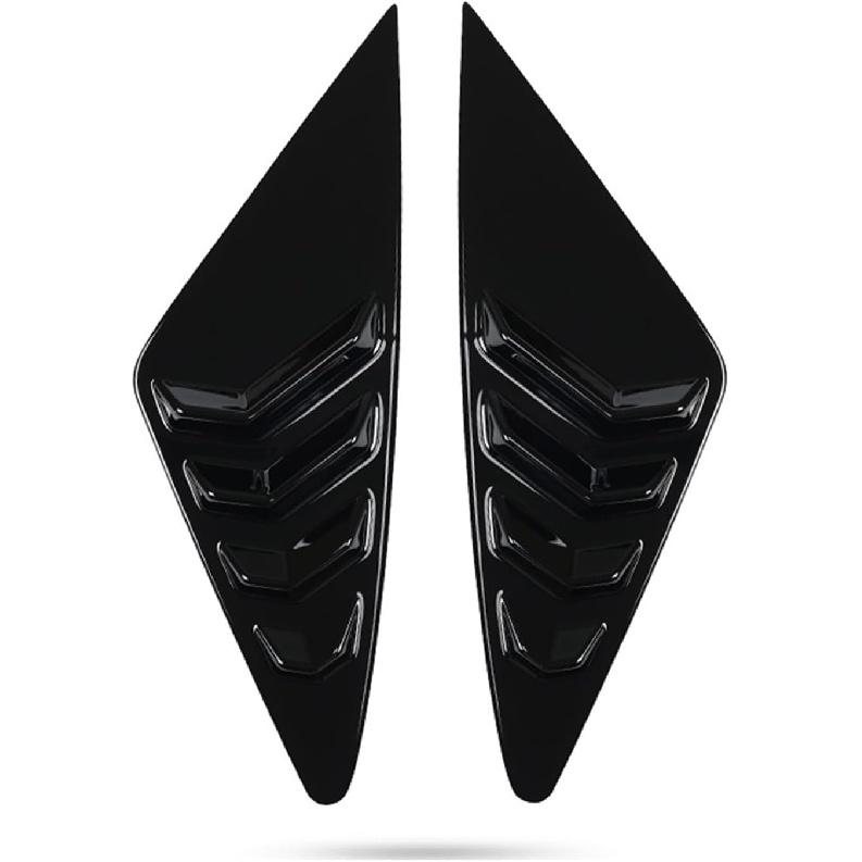 

Compatible For Mercedes Benz GLE Class Coupe C167 GLE350 400 450 AMG GLE53 2020-2022+ Car Rear Window Triangle Shutter Louver Trim Cover(Gloss Black)
