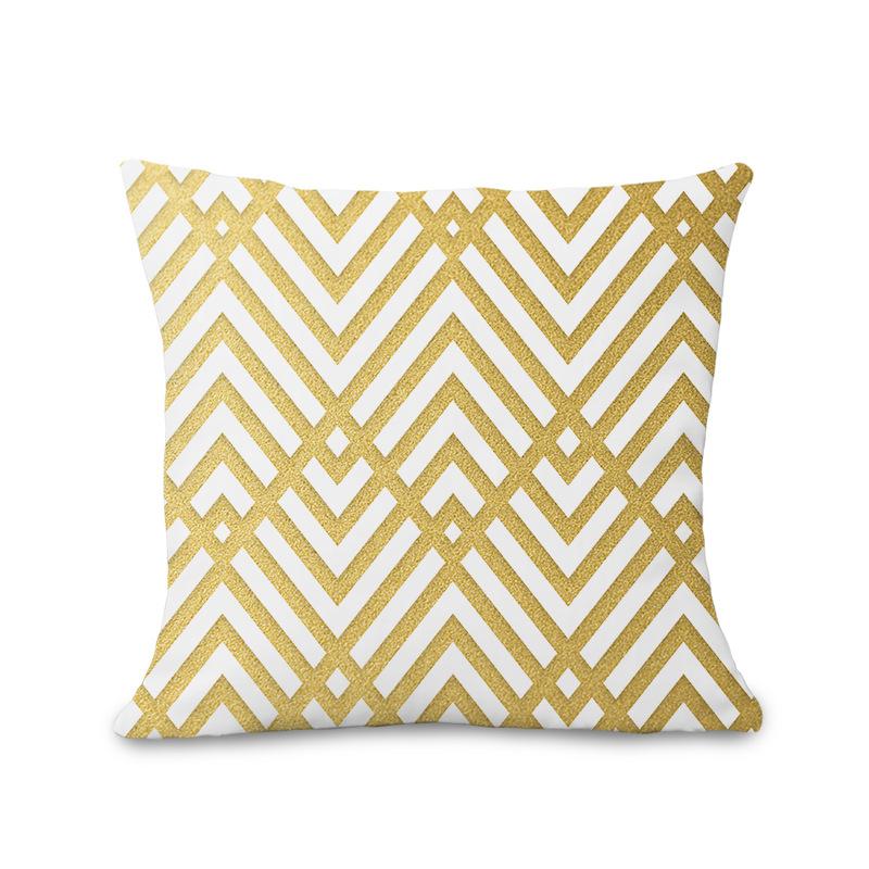 

Новая наволочка из персикового бархата с золотым узором, скандинавская легкая роскошь, для диванной подушки в гостиную peach skin velvet 45 * 45cm