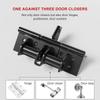 2Pcs 90 Degree Positioning Hinge Buffer Rebound Device Automatic Door Closing Device Spring Position Hinge Door Closer