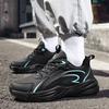 Autumn new trend retro thick sole heightening dad shoes leather surface fashion men's shoes wear-resistant non-slip casual sports shoes