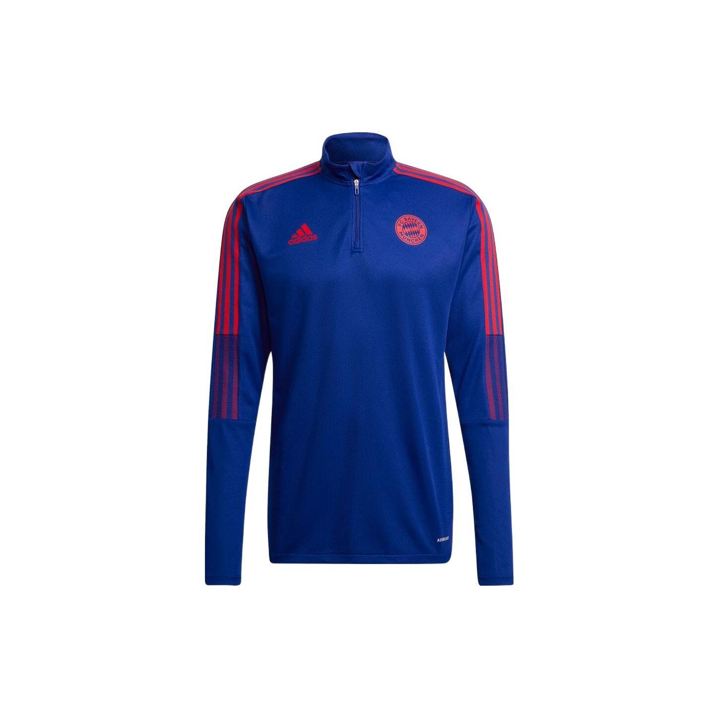 adidas Stripe Half Zipper Logo Solid Color Jacket Blue Men s HA2541 XS