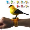 Jouet Oiseau Chantant Électrique pour Enfants Mignon Jouet Oiseau Interactif Simulation d'Appels d'Oiseaux Domestiques Mouvement Contrôle Sonore Modèle Jouet Puzzle