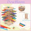 Gioco da Tavolo Puzzle Montessori in Legno con 42 Bastoncini Colorati per Bambini Gioco Educativo