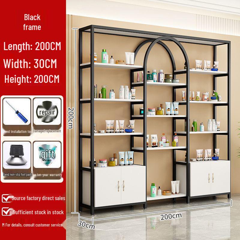 Beauty Salon Storage: Nail & Skincare Display Rack