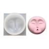 Incense Tray Silicone Mold Handmade DIY Human Face Pattern Incense Insert Stick Holder Cement Plaster Mould Crafts Decor