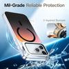 Gradient Discolor Lens Protector Magnetic Phone Case With Kickstand For iPhone 18 Pro Max, Raised Edge Wireless Charging Anti-Scratch Protective Cover