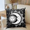 Mandala Throw Pillows White Black Sun And Moon Cushion Cover Throw Pillow Cases Sofa Cushion Cover Tarot Pillowcase Home Decor