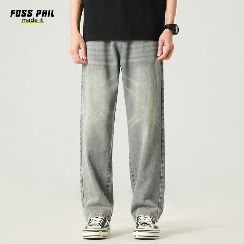 Foss Phil Pánské volné džíny s rovnými nohavicemi