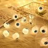 LED Halloween Ghost Eye Light String Festival Horror Atmosphere Decorative Light Solar Eye Color Light String Light