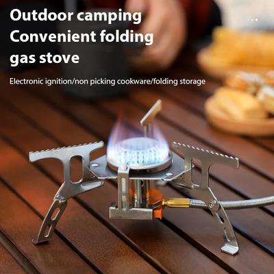 Universal Camping Gas Stove, Outdoor Travel Burner, Strong Fire Heater, Travel Cooking Utensil, Survival Stove, Picnic Equipment