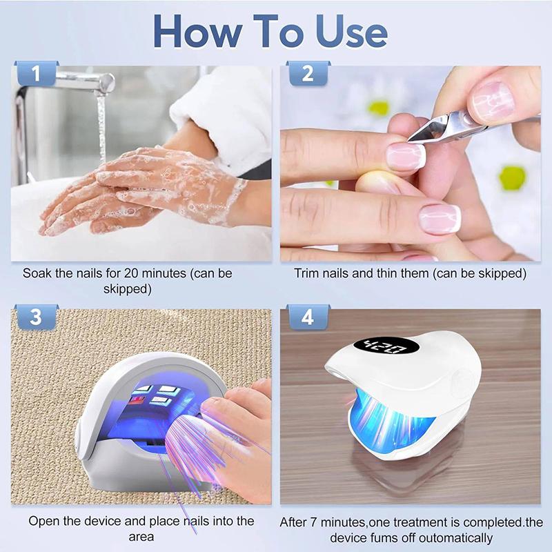 Usb Charging Nail Fungus Treatment Device-930Nm Infrared & 470Nm Blue Light Led Laser Onychomycosis Nail Care Phototherapy Lamp