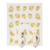 30 Sheets/set Fashion Gold Silver Color Nail Sticker Water Transfer Beauty Flower Spider Feather Design Nail Decoration