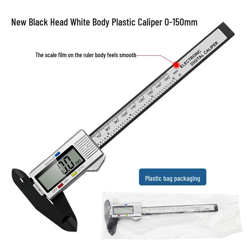 Digital Display Plastic Caliper 0-150mm - Metric & Imperial Jewelry Measuring Tool