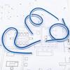 Plastic Snake Shaped Ruler Flexible 30cm 40cm 50cm 60cm Curve Ruler Professional Serpentine Flex Curved Ruler