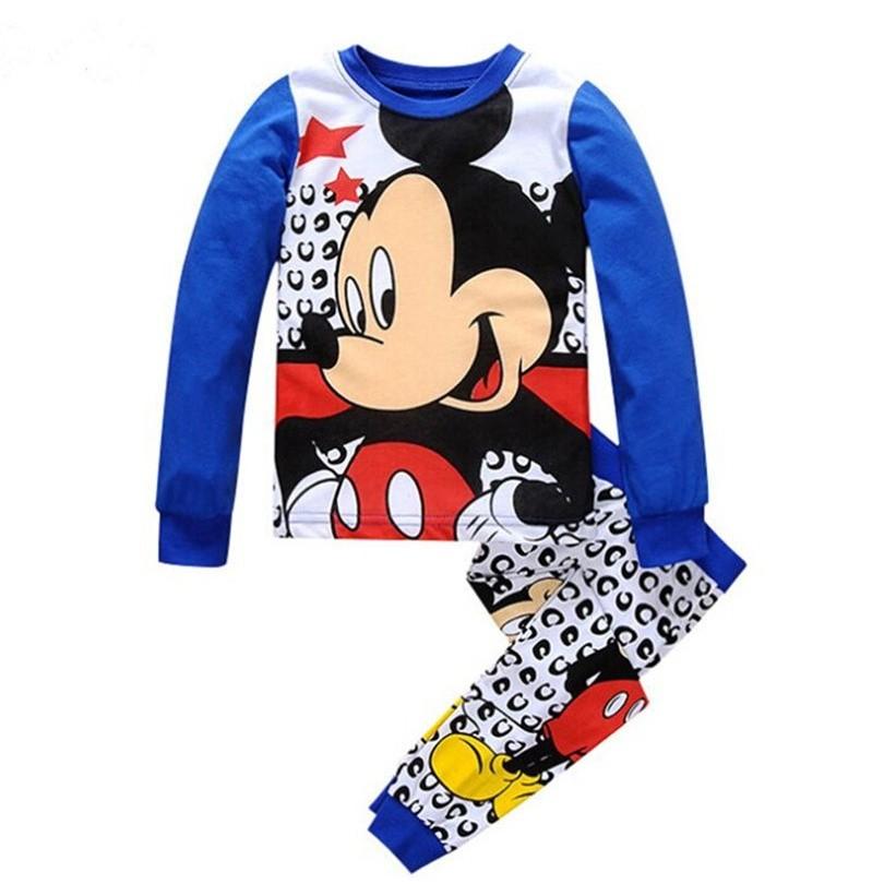 Mickey Minnie Mouse Girls Pajama Set With Cotton Fabric And Warmth For Sleepwear Comfort