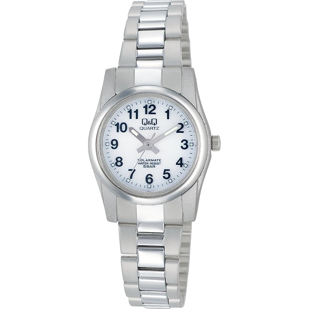 Citizen Q&Q Solar Watch 5 ATM Water Resistant Women's Silver Timepiece