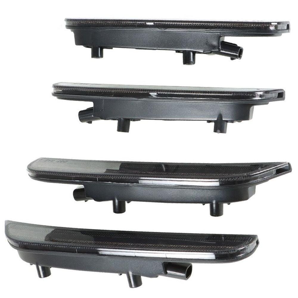 4 Stück LED Seitenmarkierungsleuchten Vorne Hinten Für 2015-2023 Dodge Charger Getönte Linse