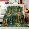Flannel Blanket 1pc Furry Creatures In Garden Soft Air Conditioning Blankets Office Sofa Blankets Nap Blankets Camping Blankets Pe