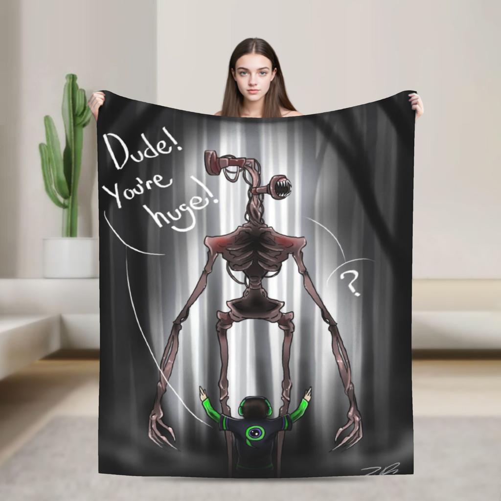 New Arrival Siren Head In Dark Forest Blanket Ultra-Soft Coral Fleece Plush Comfortable Throw Blankets Machine Washable