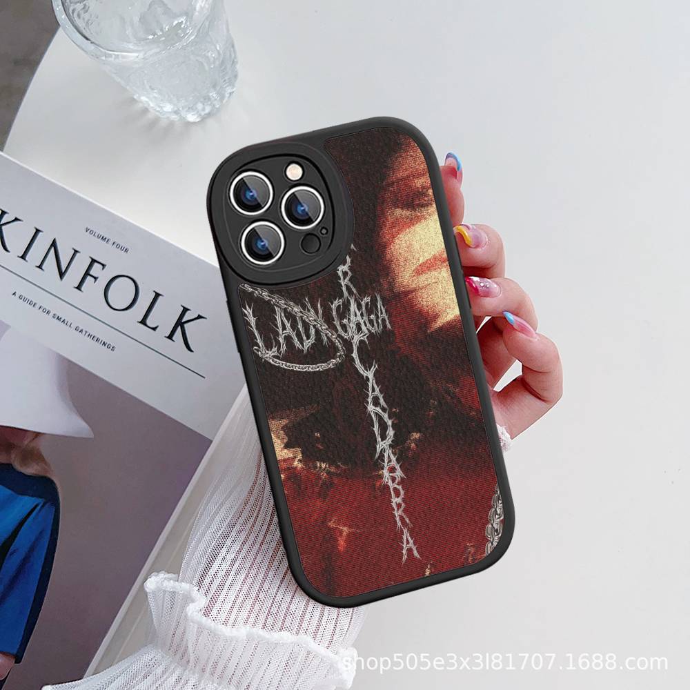 Lady Gaga Ablums Phone Case For IPhone 16 15 14 13 12 11 Pro Max Plus Soft Leather Cover