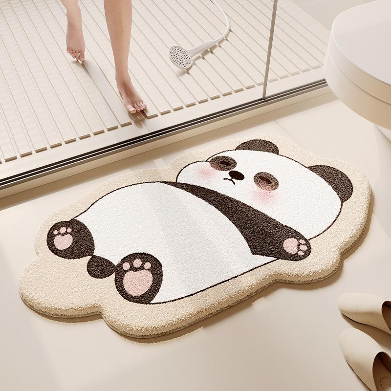 Cute Entrance Door Mat Bathroom Anti Slip Carpet Dirt Resistant and Wear-resistant Foot Pad