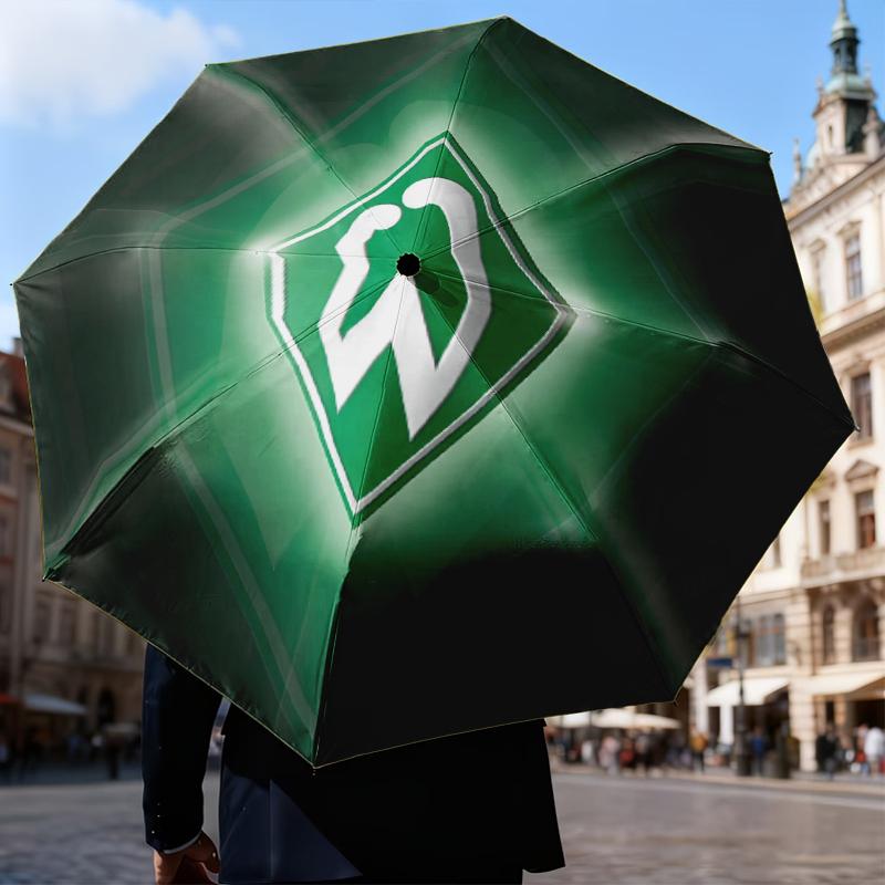 Werder Bremen football Umbrella Folding umbrella, automatic umbrella 8-Frame for Travel, camping Use Gift for Halloween Christmas