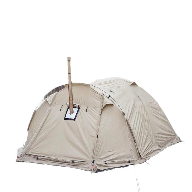 OEING Extendable Double-Layer Tunnel Camping Tent