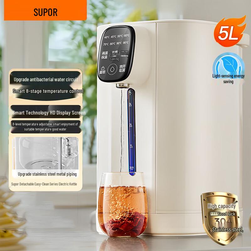 SUPOR Smart 5L Electric Thermo Pot with 8-Stage Temperature Control