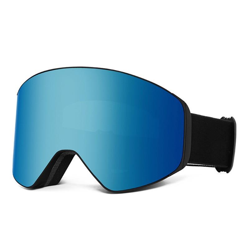 Adult Magnetic Ski Goggles Double Layer Anti-fog Snow Men Women Outdoor Winter Skiing