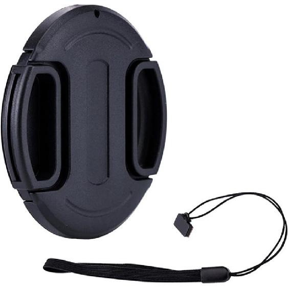 49mm Center Snap-on Lens Cap JJC Camera Front Lens Cover for Canon Nikon Fujifilm Sony Olympus Panasonic Any Lens with 49mm Filter Thread Replaces 49mm