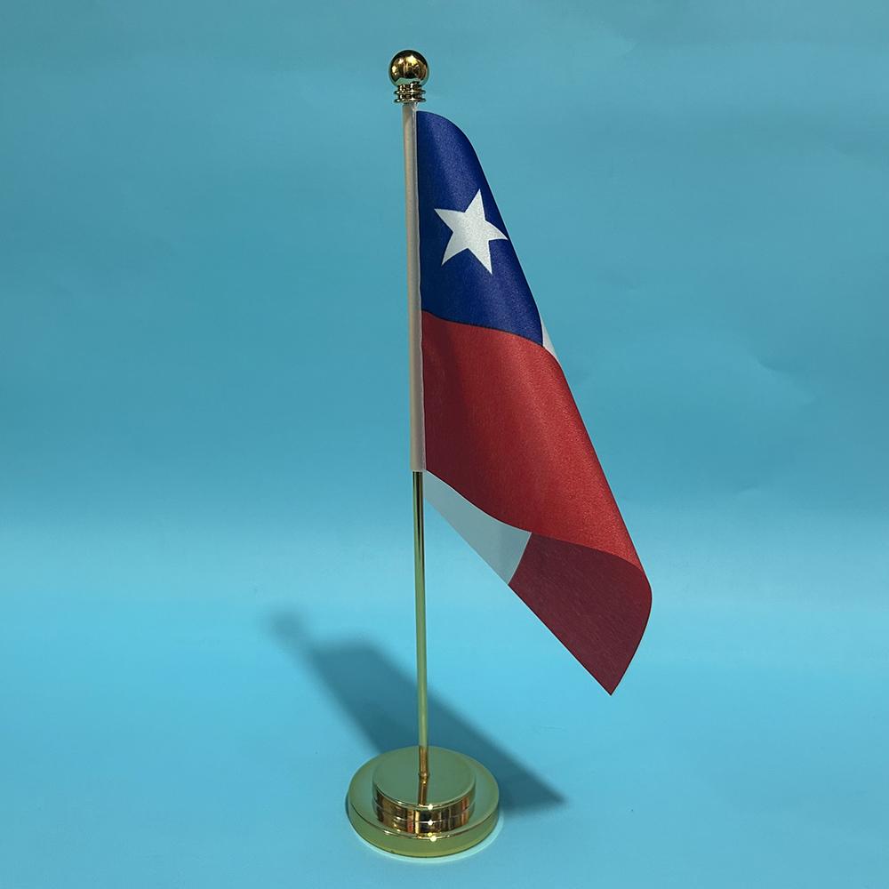 (SKY FLAG)14x21cm Office Desk Flag Of Chile Flag Table Decoration Chile National Banner Desk Ornaments Flags