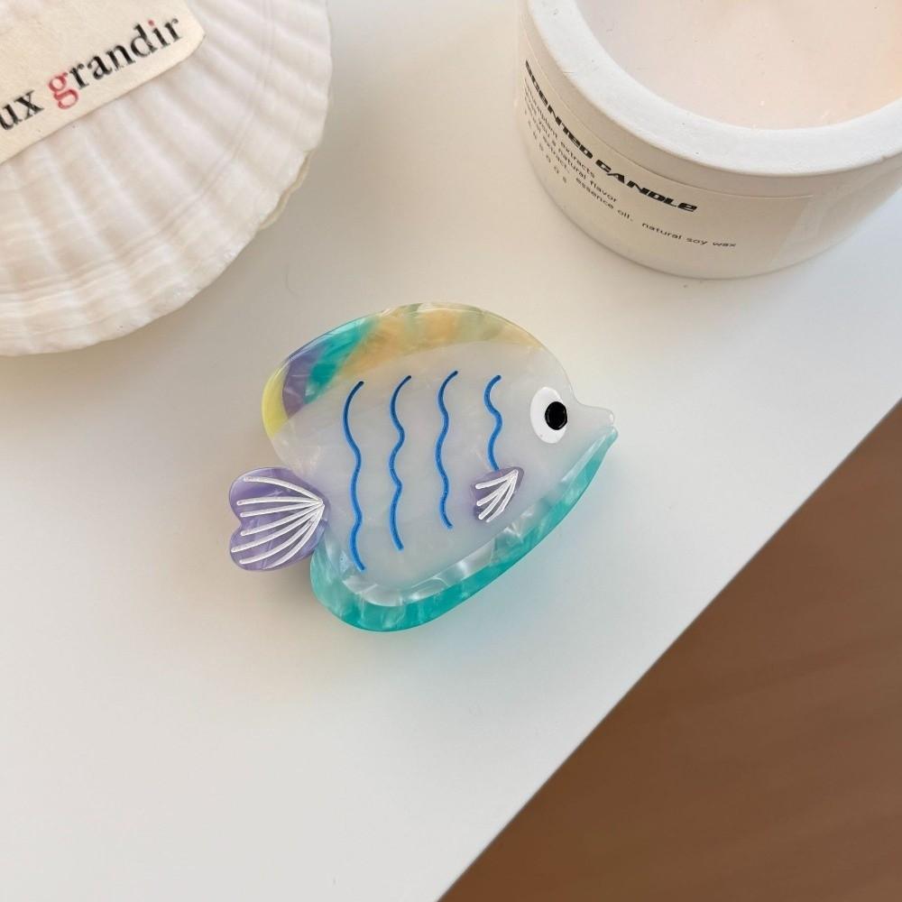 Non Slip Hair Claw Clip Unique Design Colorful Marine Hairpin Goldfish Shape Cute Style Acetate Hair Clips for Women Girls