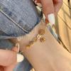 316L Stainless Steel Sweet Coin Bells Pendant Charm Chain Anklets For Women Fashion Trend Fine  Party Gifts