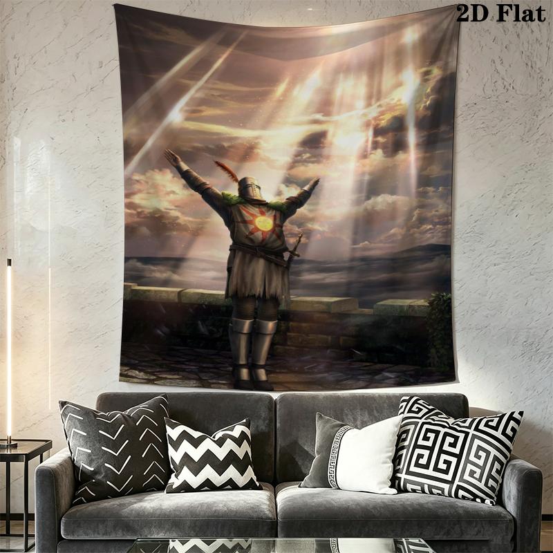 Dark Soul Wall Tapestry Aesthetic Wall Hanging Printed Fabric Blanket Decorative Tapestries for Bedroom Living Room Home Decor
