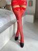 Rhinestone Thigh High Stockings Women Sparkly Fishnet Lace Top Small Mesh Stockings Glitter Breathable Transparent Shiny Hosiery